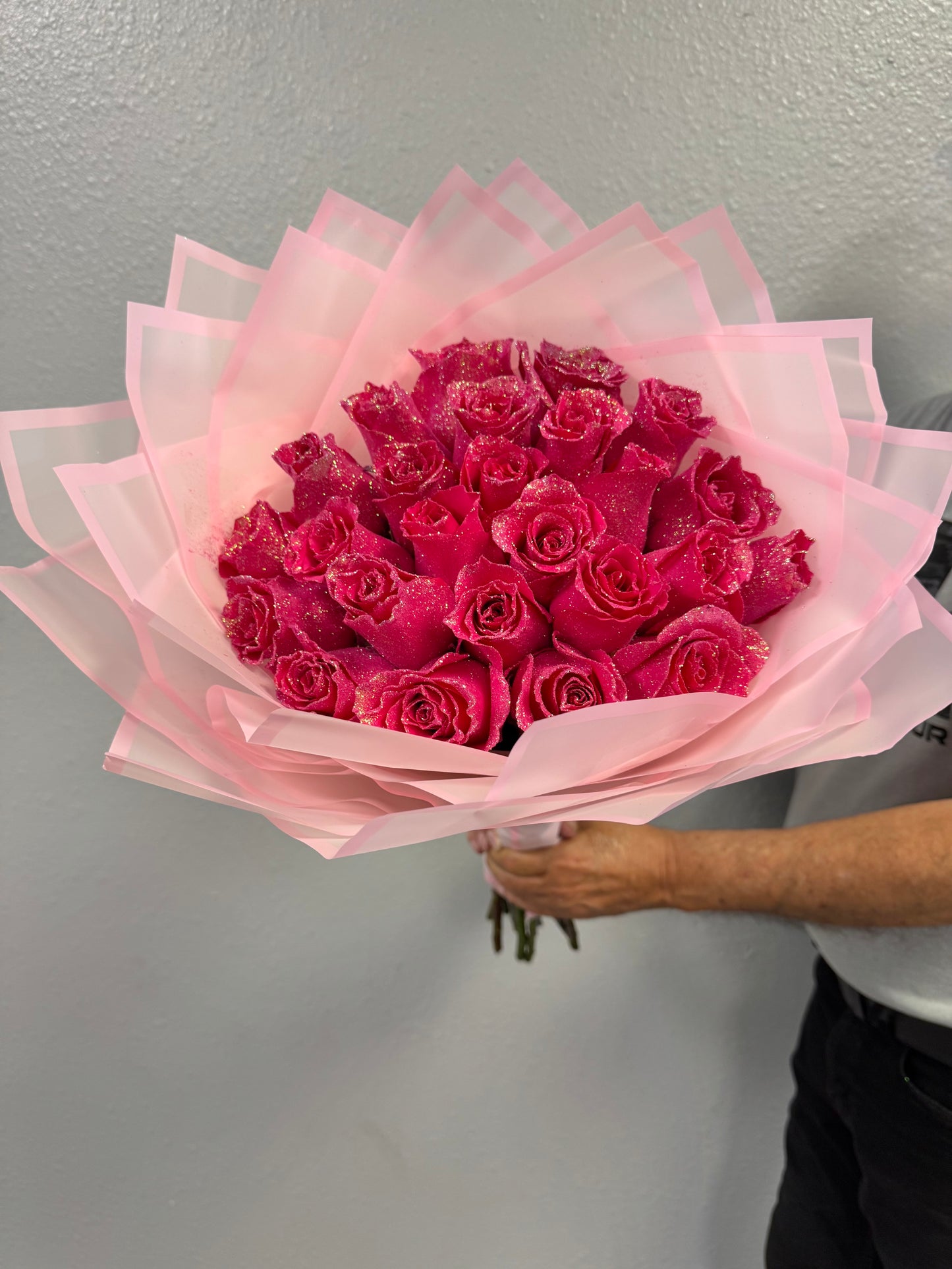 Pretty Pink Glitter Bouquet